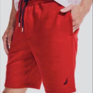 Nautica Men's fleece lined Red Shorts